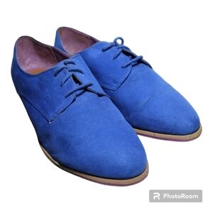 MOSSIMO Supply Co. Blue Faux Suede Utility Style Shoes